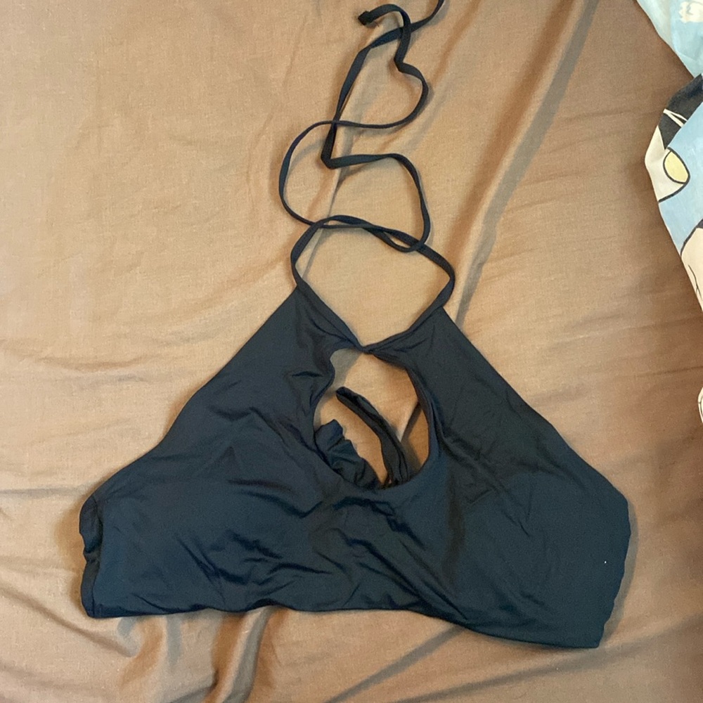 Black bathing suit top